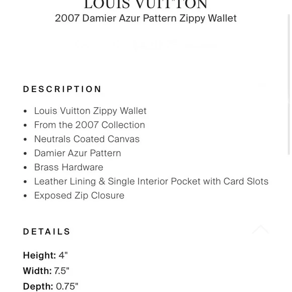 Louis Vuitton | 2007 Damier Azur Pattern Zippy Wallet - Picture 13 of 13